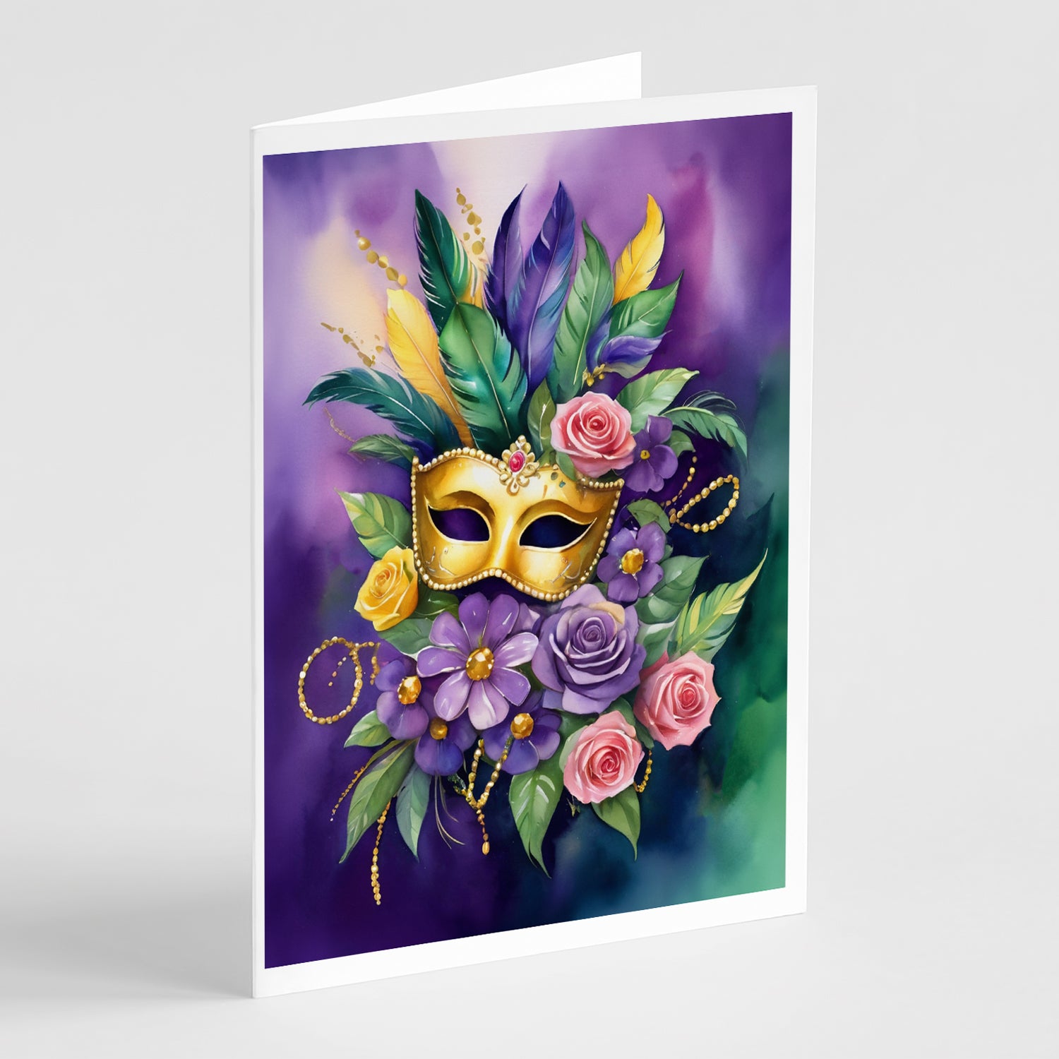 Buy this Mask Mardi Gras Greeting Cards Pack of 8