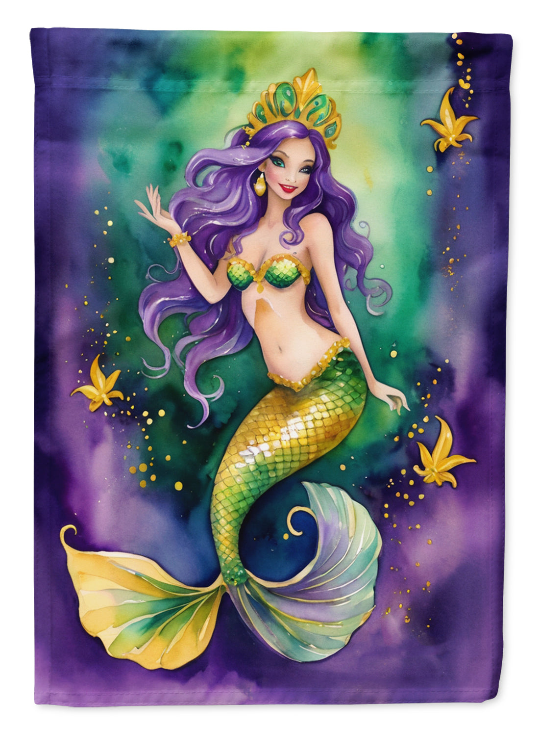 Buy this Mermaid Mardi Gras Garden Flag