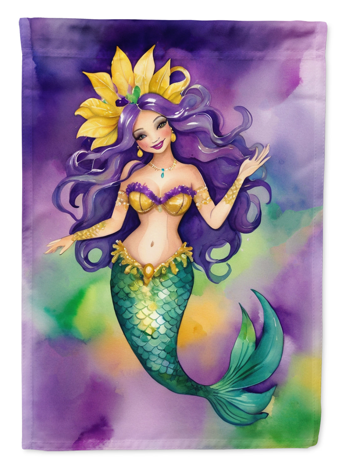 Buy this Mermaid Mardi Gras Garden Flag