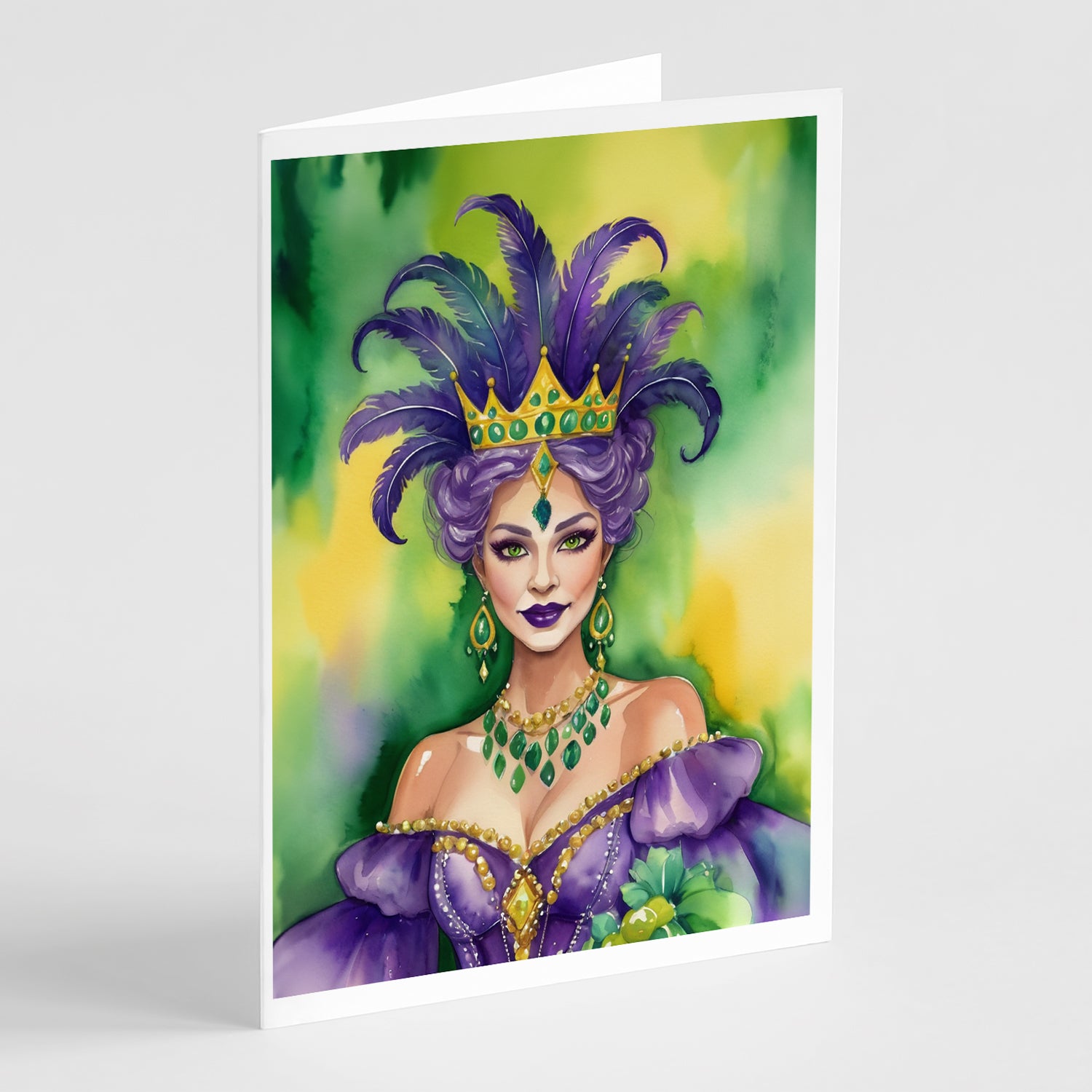 Buy this Queen of Mardi Gras Greeting Cards Pack of 8