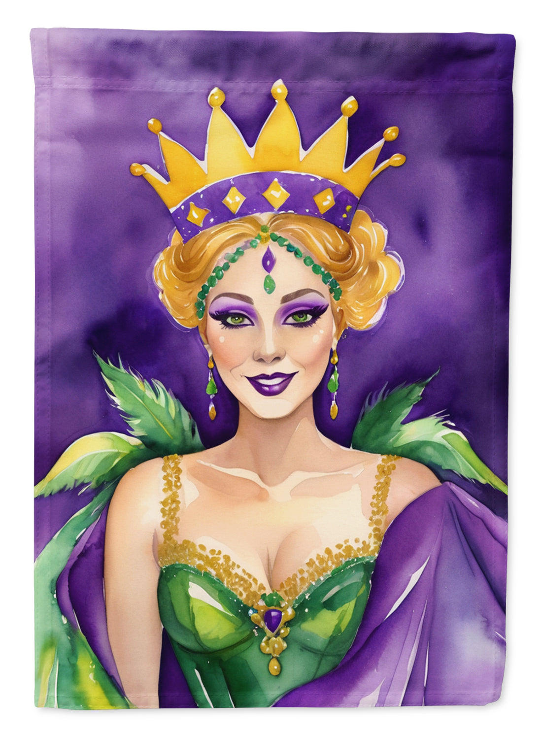 Buy this Queen of Mardi Gras Garden Flag