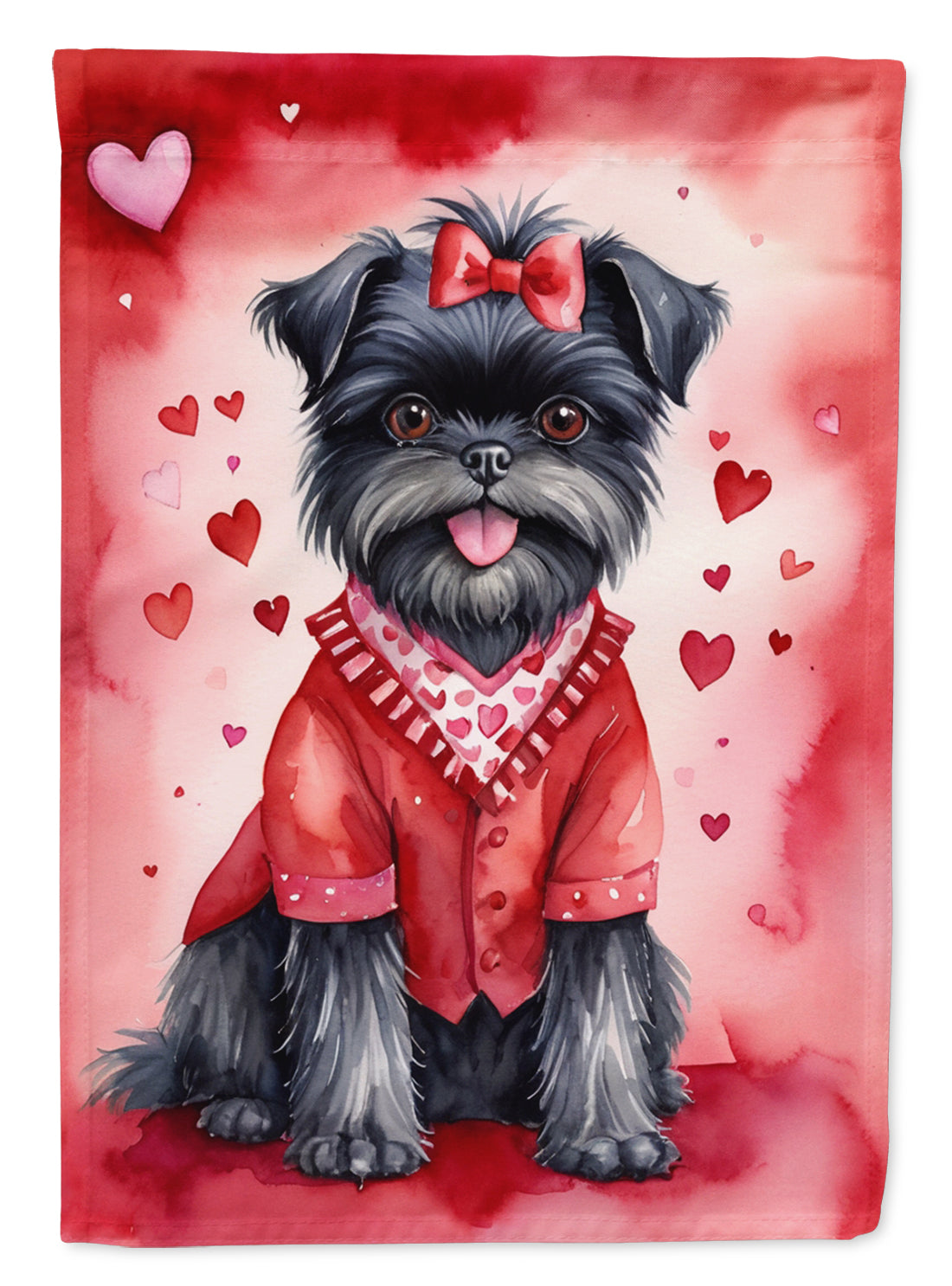 Buy this Affenpinscher My Valentine House Flag