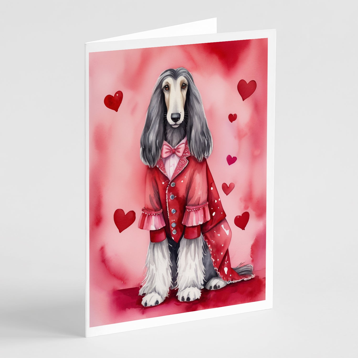 Buy this Afghan Hound My Valentine Greeting Cards Pack of 8