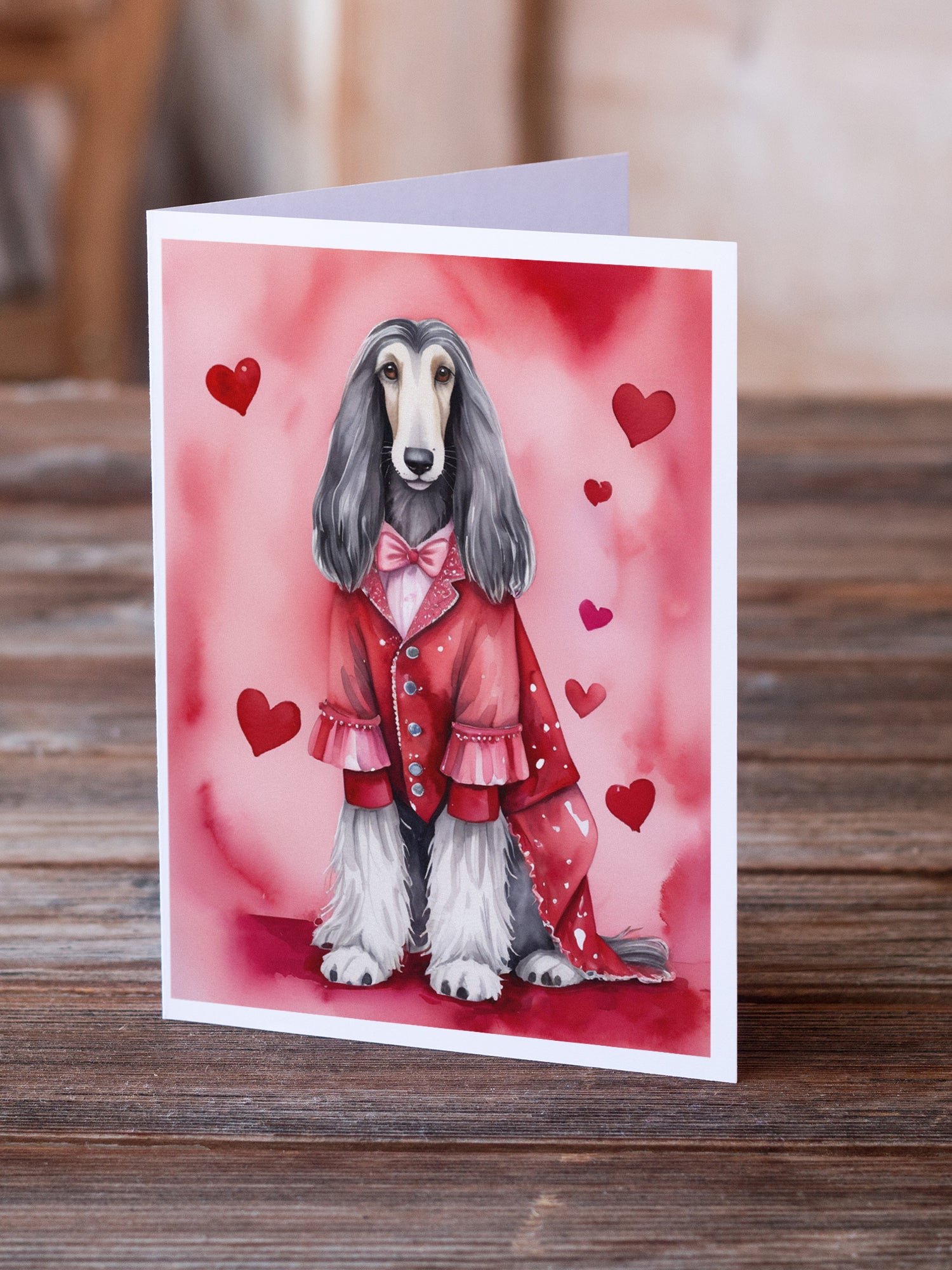 Buy this Afghan Hound My Valentine Greeting Cards Pack of 8