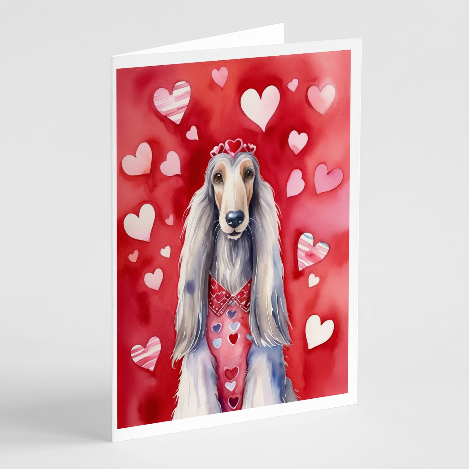 Buy this Afghan Hound My Valentine Greeting Cards Pack of 8