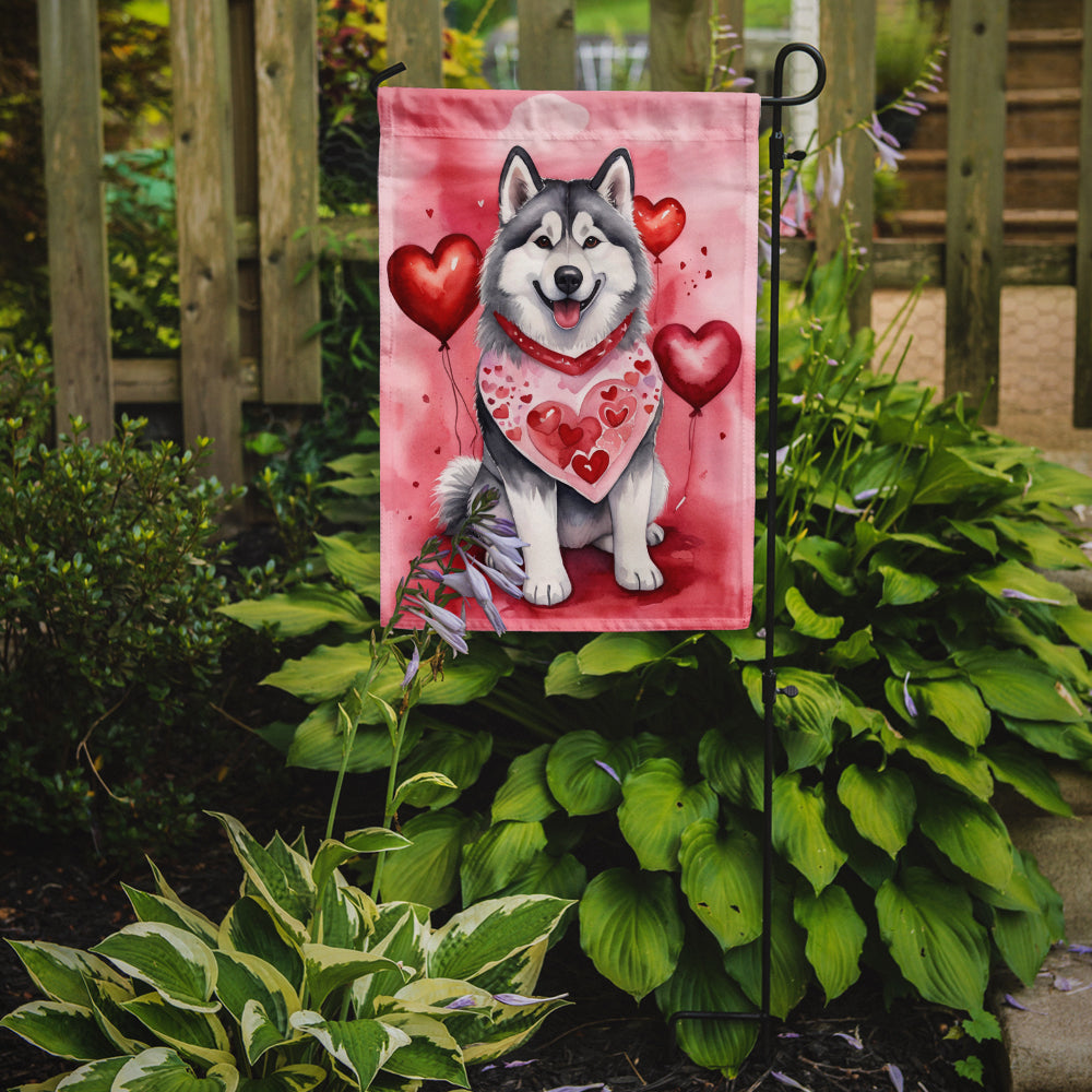 Buy this Alaskan Malamute My Valentine Garden Flag