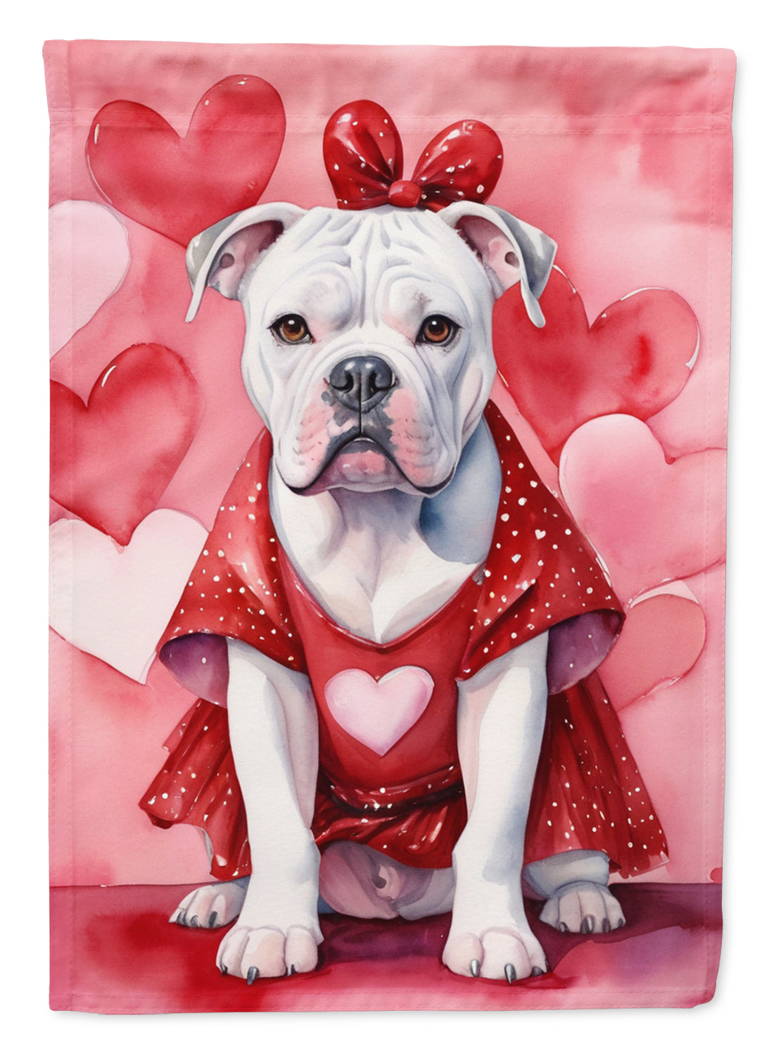 Buy this American Bulldog My Valentine House Flag