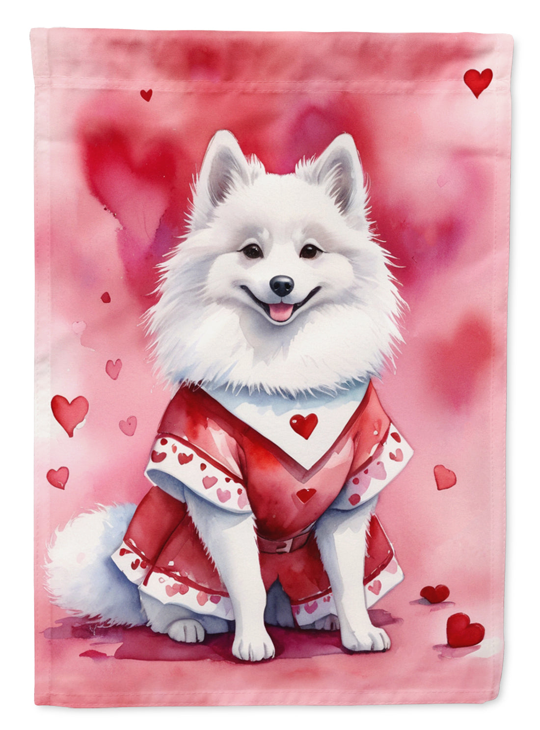 Buy this American Eskimo My Valentine Garden Flag