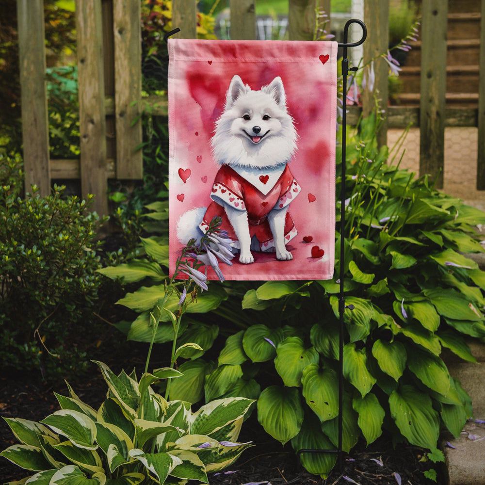 Buy this American Eskimo My Valentine Garden Flag