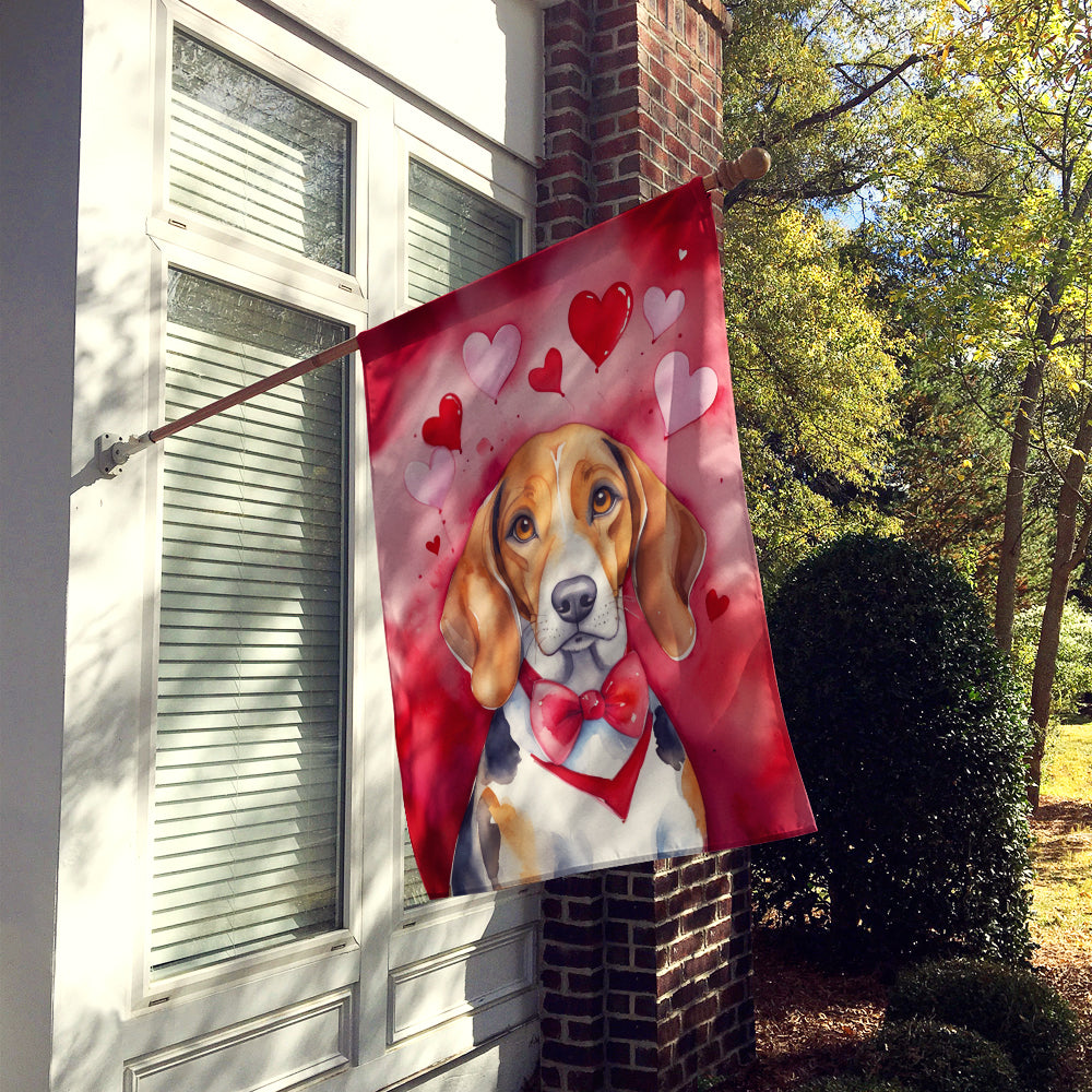 Buy this American Foxhound My Valentine House Flag