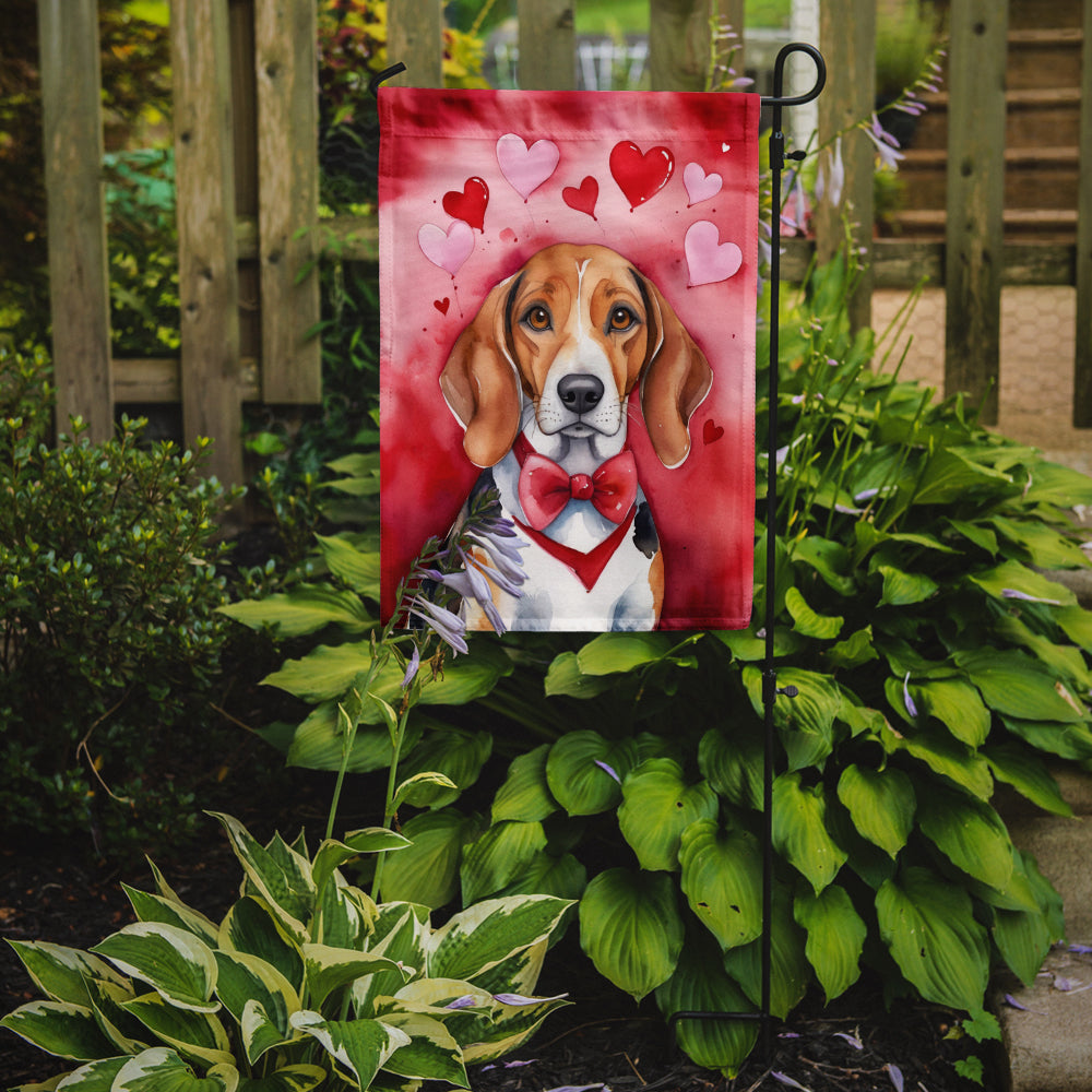 American Foxhound My Valentine Garden Flag