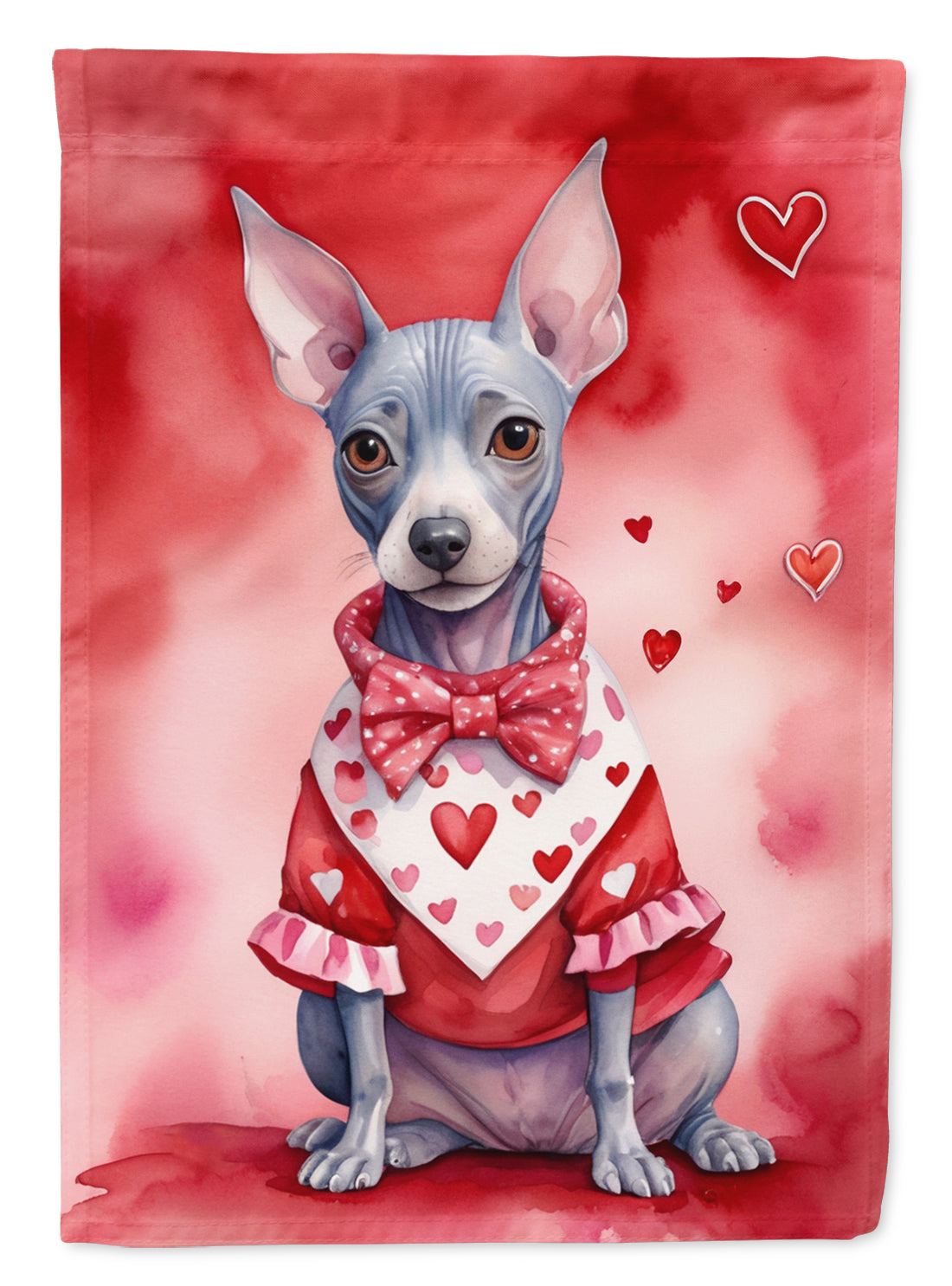 Buy this American Hairless Terrier My Valentine Garden Flag