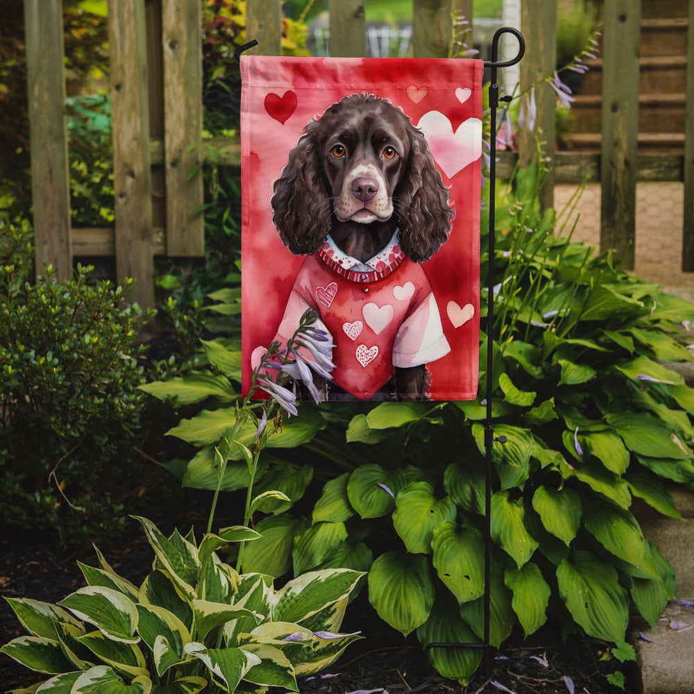 Buy this American Water Spaniel My Valentine Garden Flag