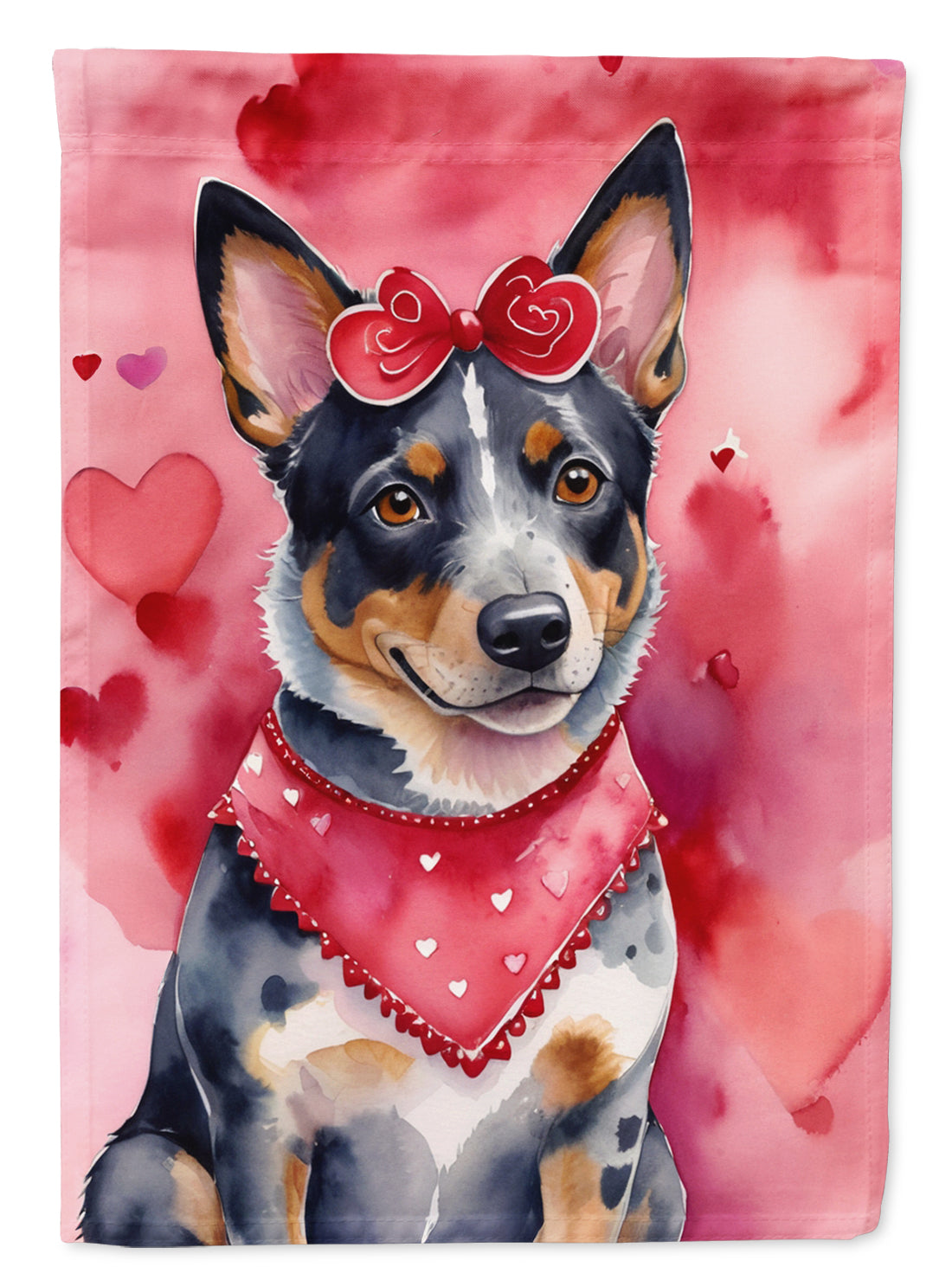 Buy this Australian Cattle Dog My Valentine House Flag