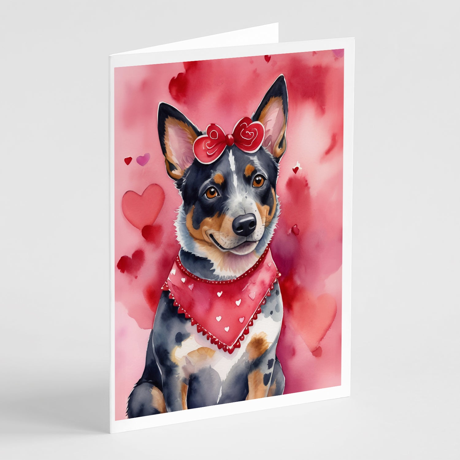 Buy this Australian Cattle Dog My Valentine Greeting Cards Pack of 8