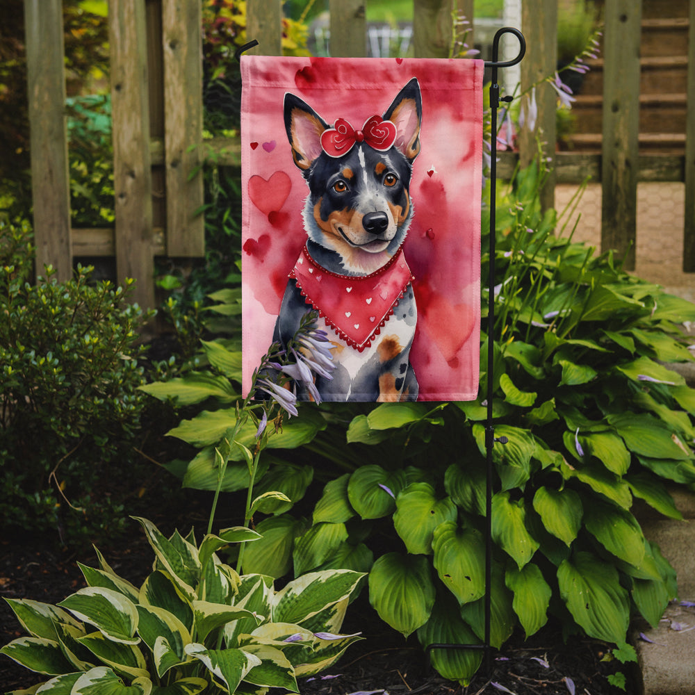 Buy this Australian Cattle Dog My Valentine Garden Flag