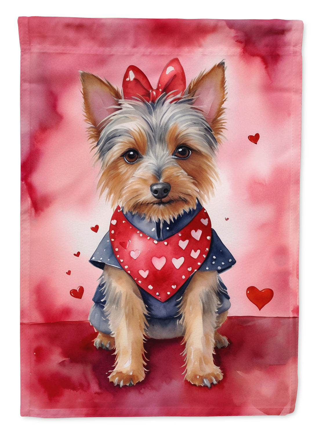 Buy this Australian Terrier My Valentine House Flag