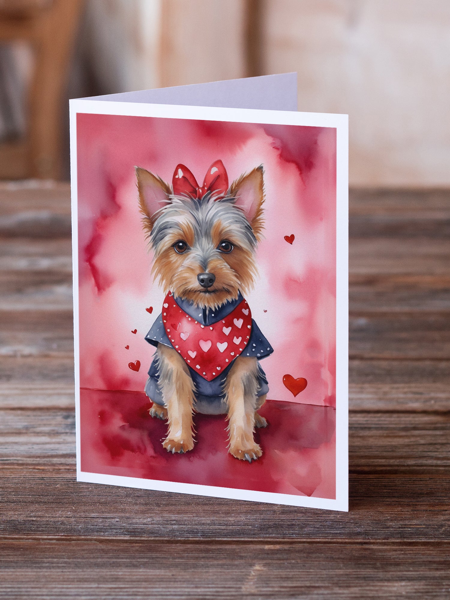 Buy this Australian Terrier My Valentine Greeting Cards Pack of 8