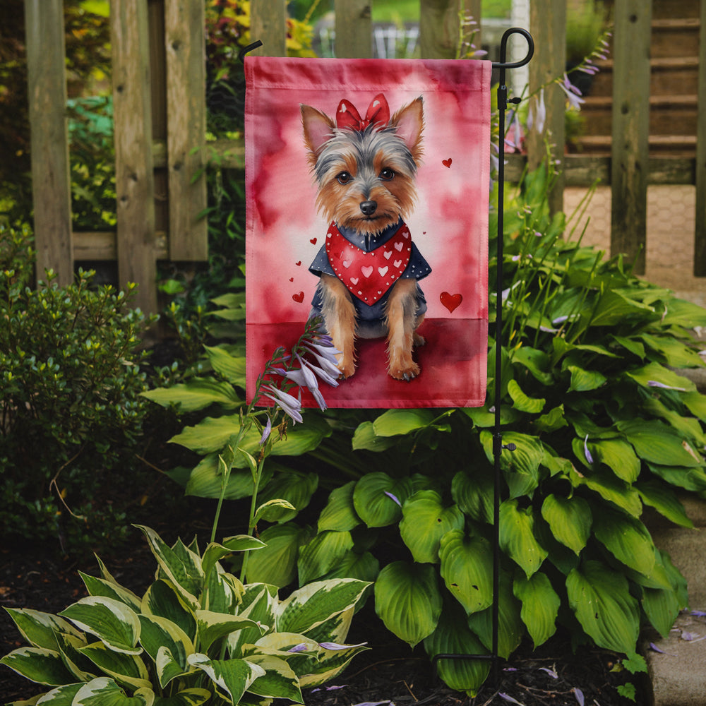 Australian Terrier My Valentine Garden Flag