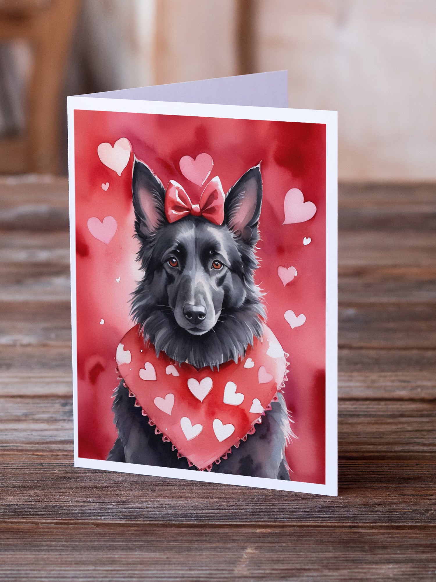 Buy this Belgian Sheepdog My Valentine Greeting Cards Pack of 8