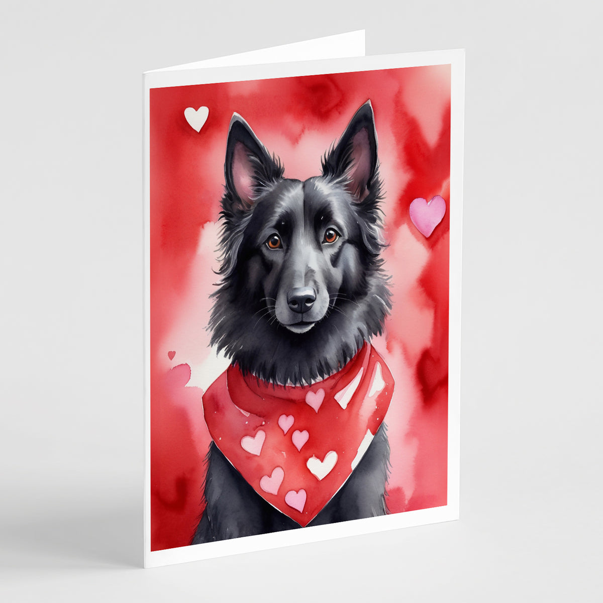 Buy this Belgian Sheepdog My Valentine Greeting Cards Pack of 8