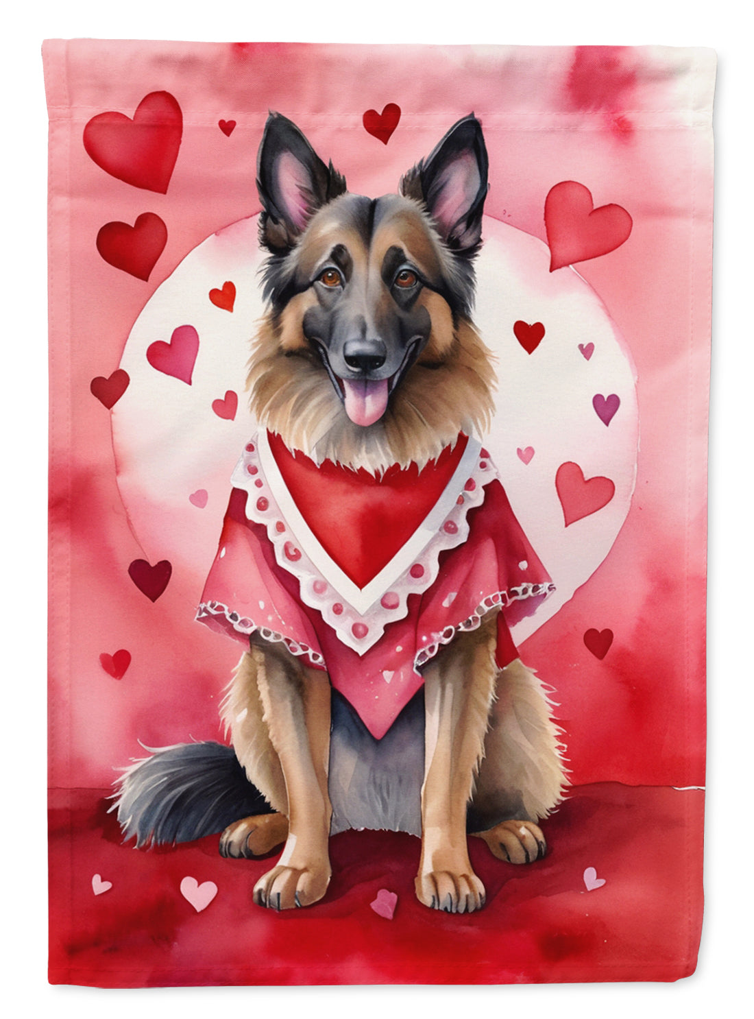 Buy this Belgian Tervuren My Valentine House Flag