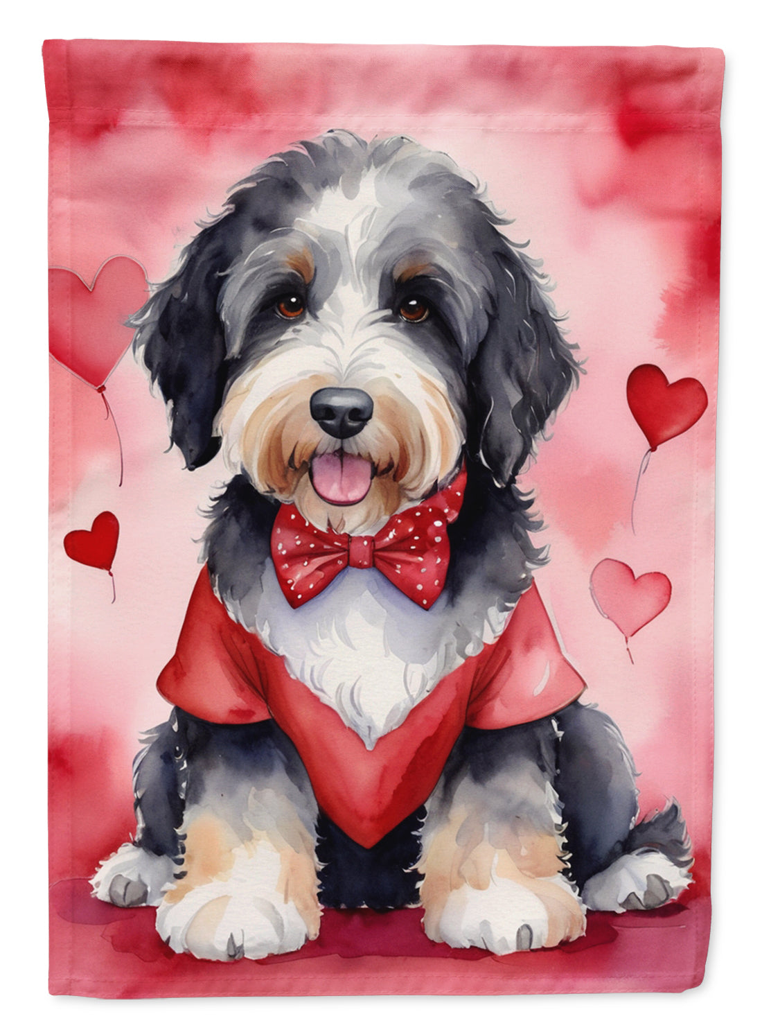 Buy this Bernedoodle My Valentine Garden Flag