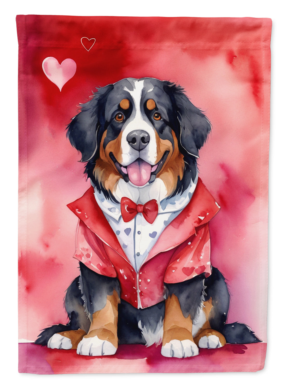 Buy this Bernese Mountain Dog My Valentine Garden Flag