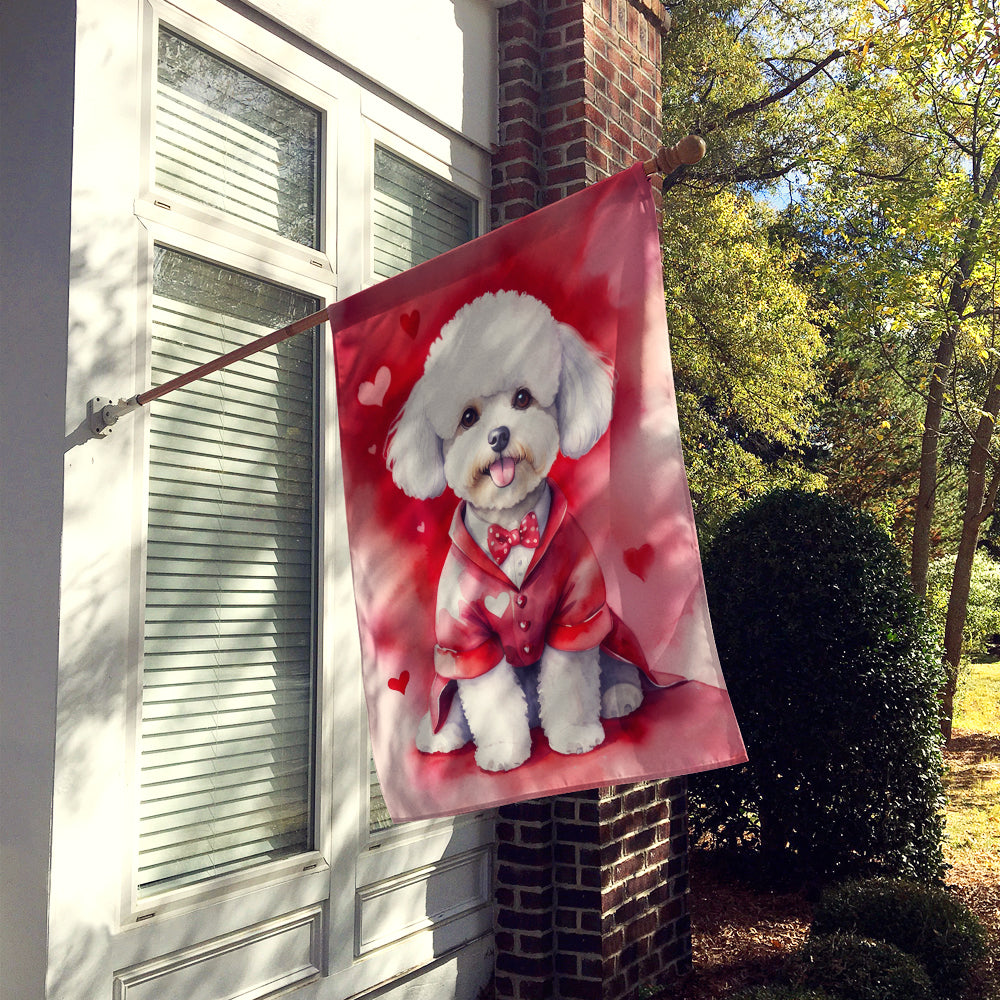 Buy this Bichon Frise My Valentine House Flag