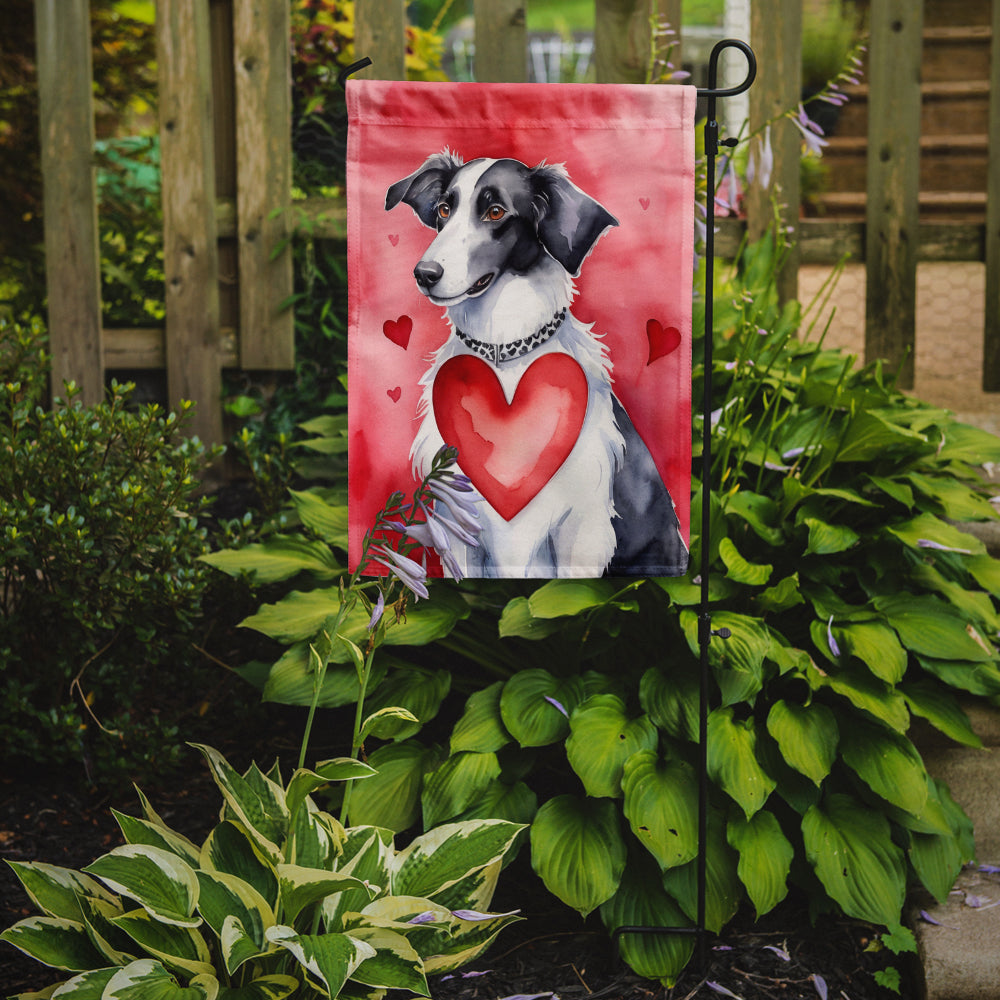 Buy this Borzoi My Valentine Garden Flag