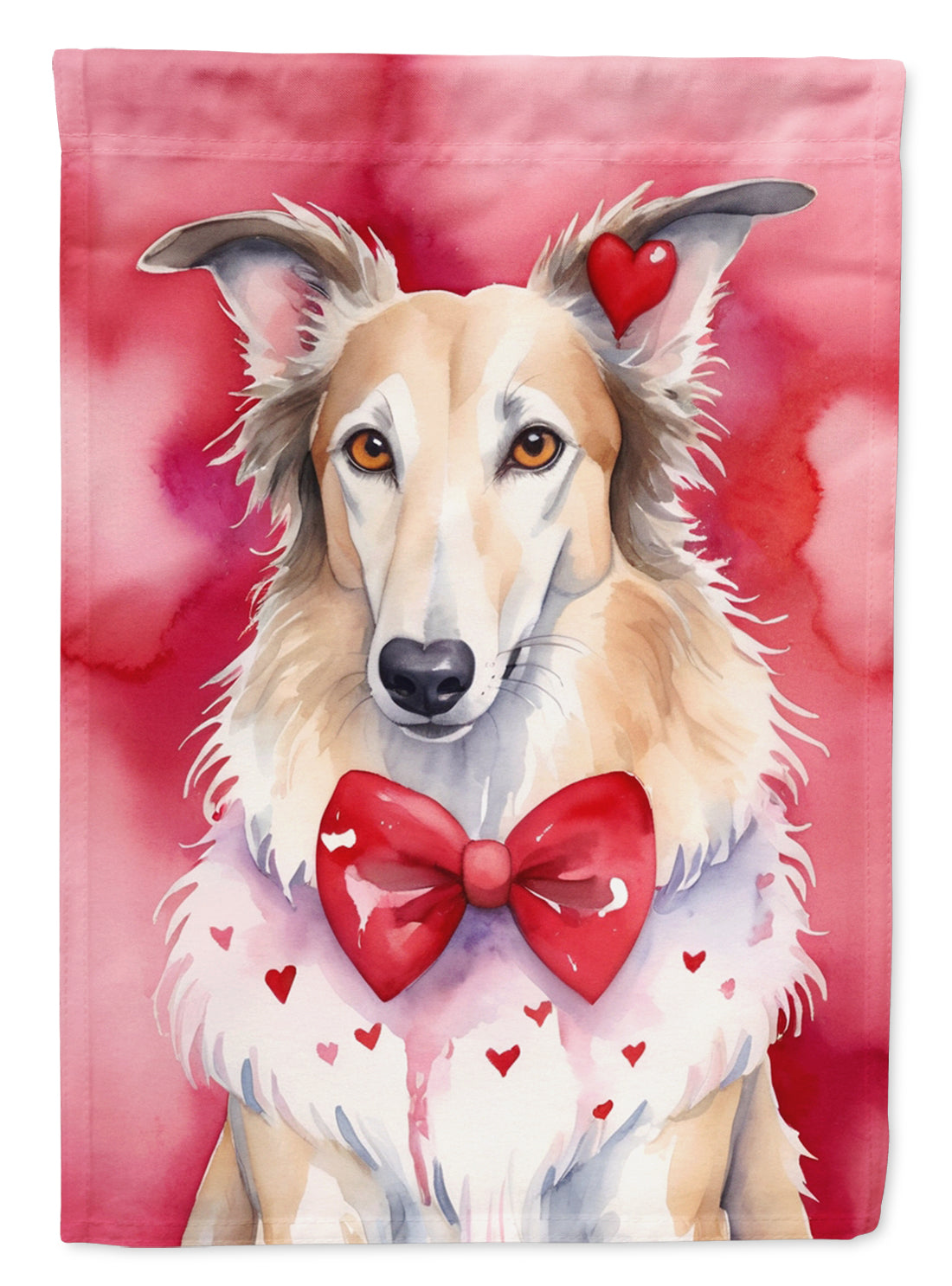 Buy this Borzoi My Valentine Garden Flag