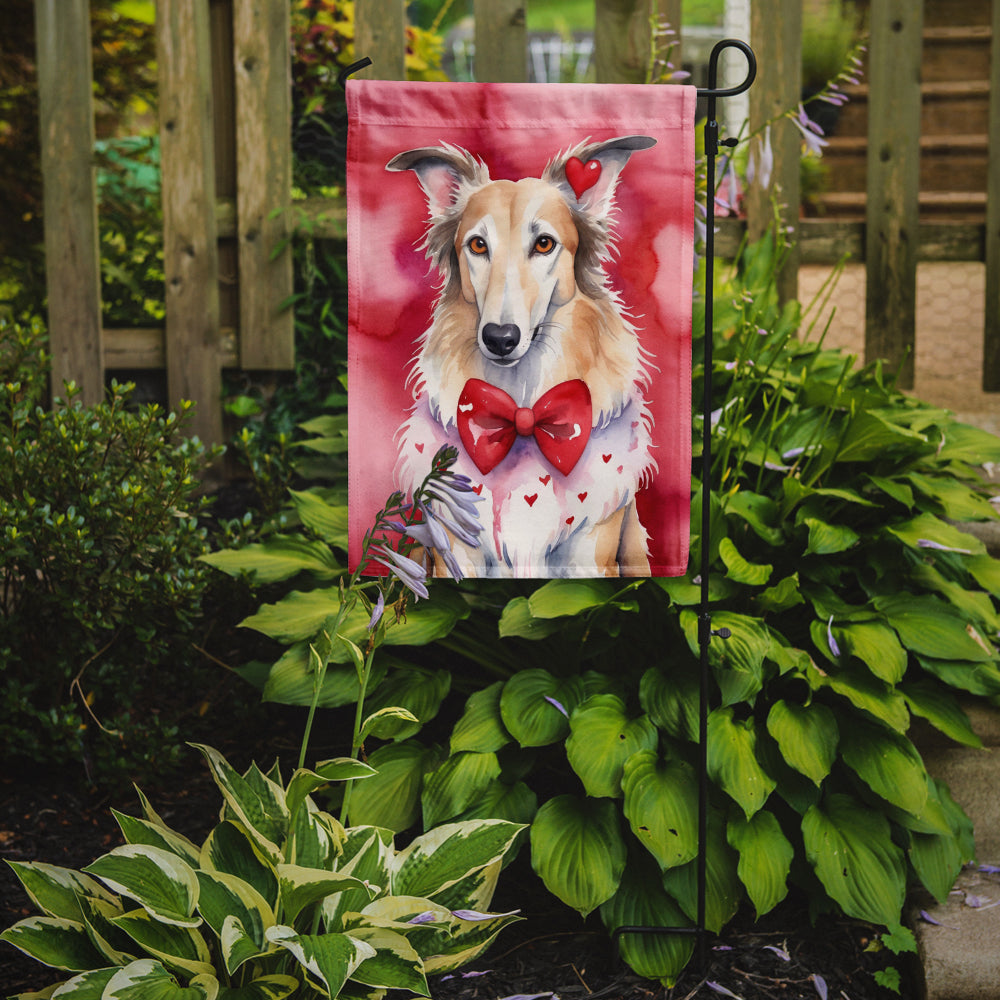 Buy this Borzoi My Valentine Garden Flag