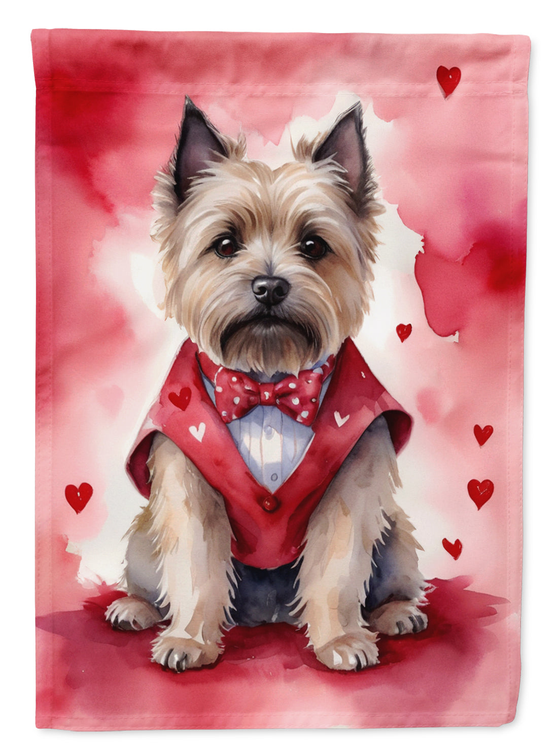 Buy this Cairn Terrier My Valentine House Flag