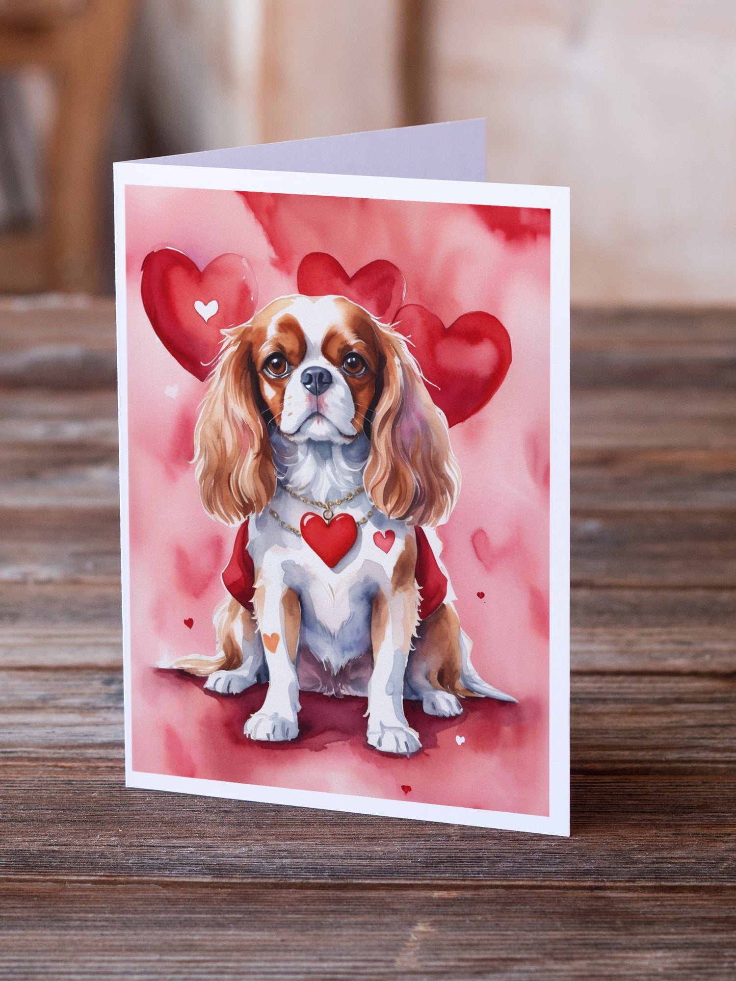 Buy this Cavalier Spaniel My Valentine Greeting Cards Pack of 8