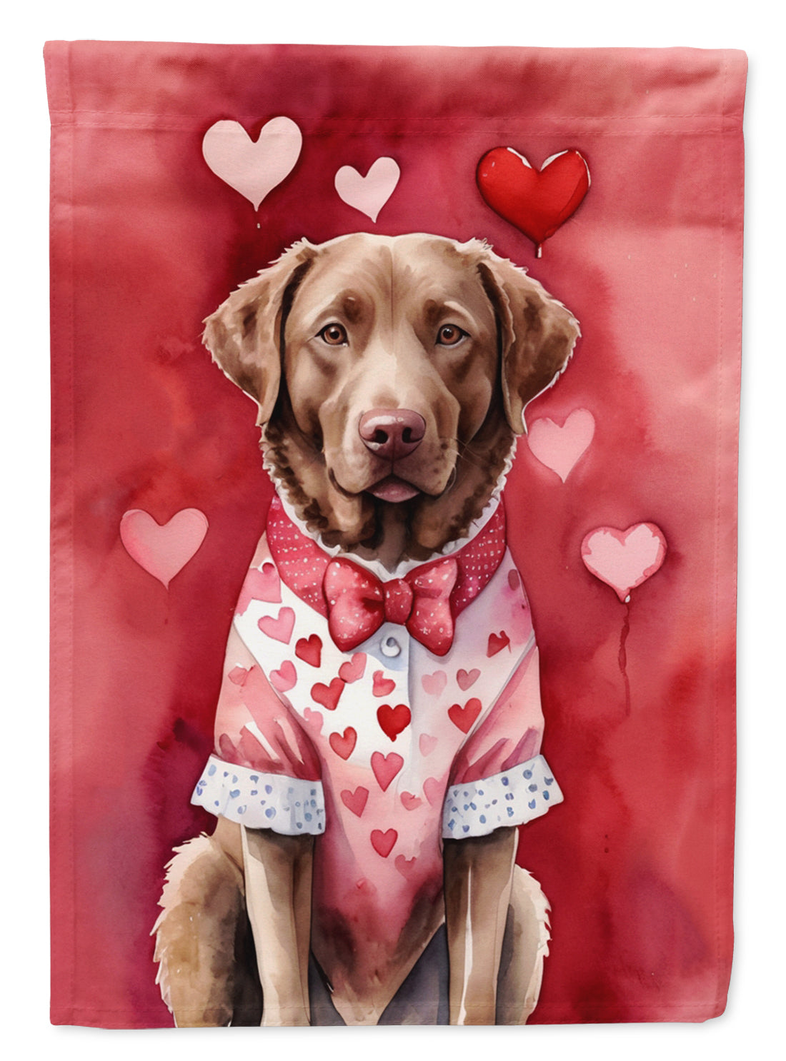 Buy this Chesapeake Bay Retriever My Valentine House Flag