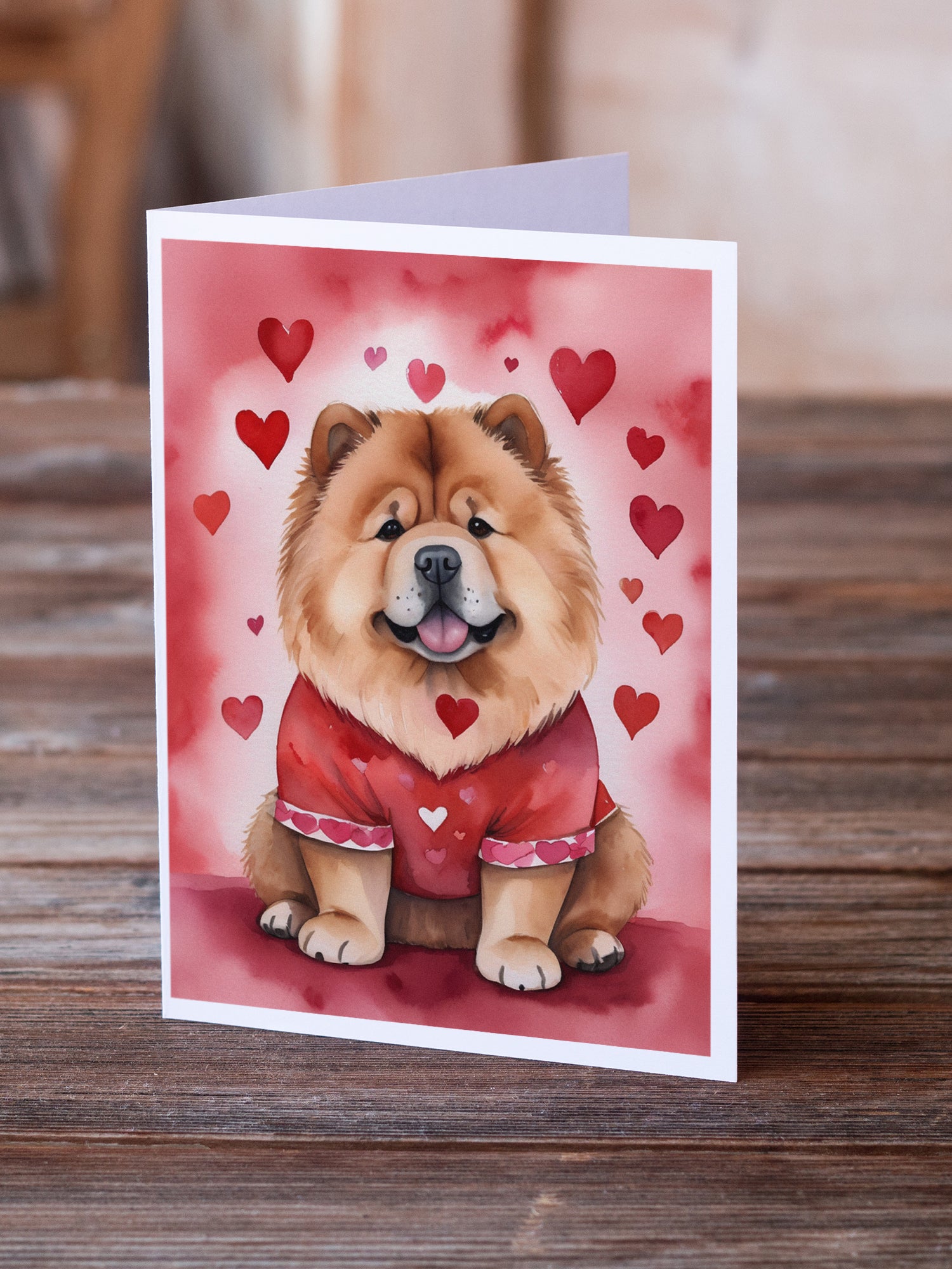 Buy this Chow Chow My Valentine Greeting Cards Pack of 8