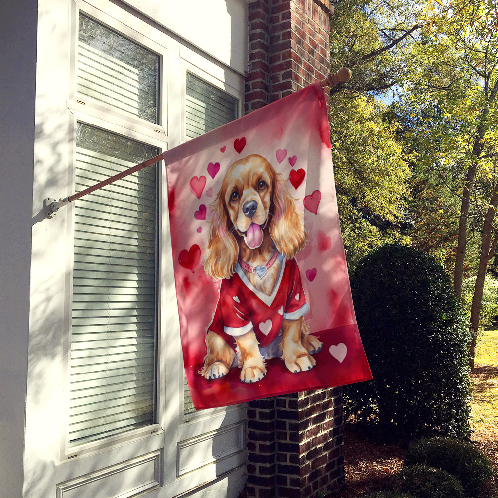 Buy this Cocker Spaniel My Valentine House Flag