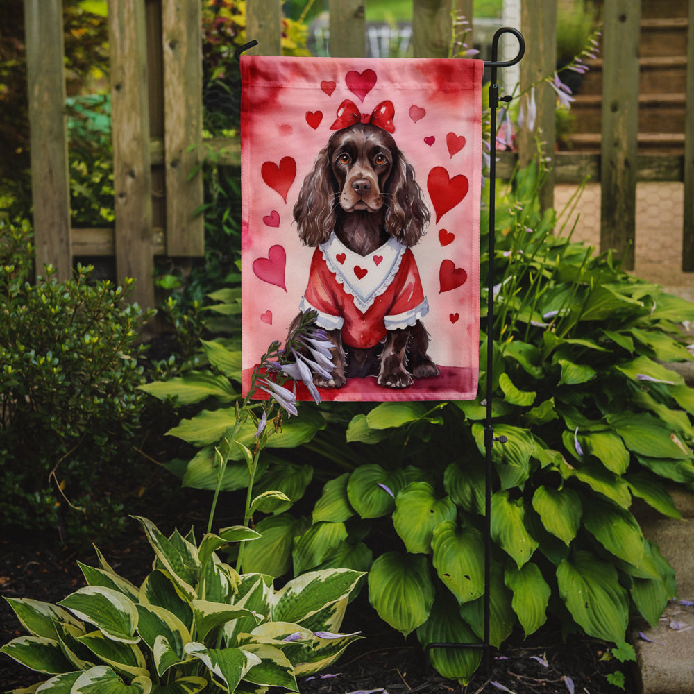 Cocker Spaniel My Valentine Garden Flag