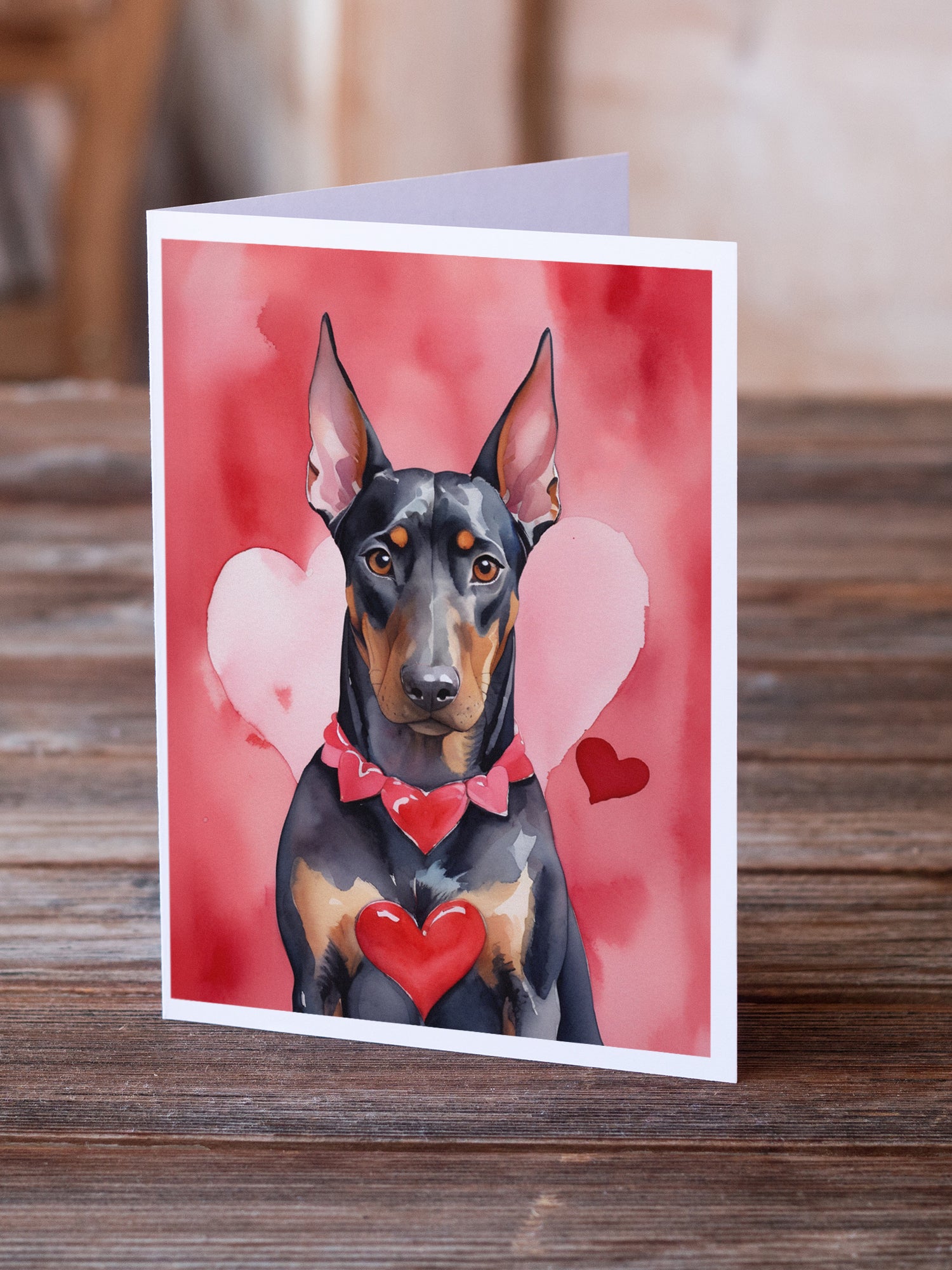 Buy this Doberman Pinscher My Valentine Greeting Cards Pack of 8