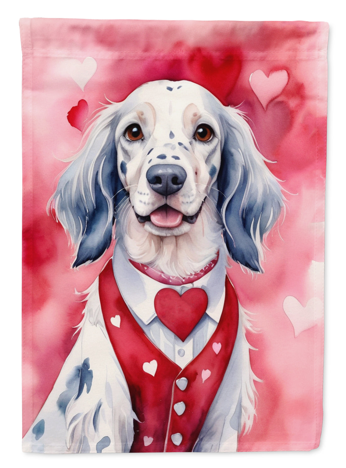 Buy this English Setter My Valentine Garden Flag