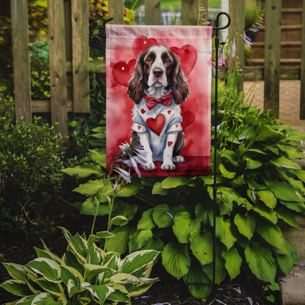 English Springer Spaniel My Valentine Garden Flag