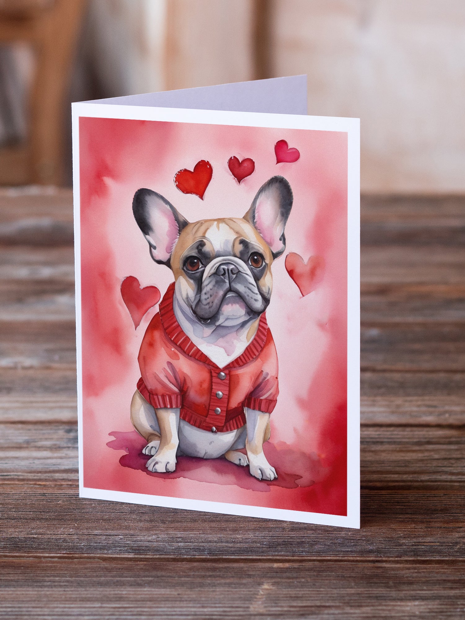 Buy this French Bulldog My Valentine Greeting Cards Pack of 8