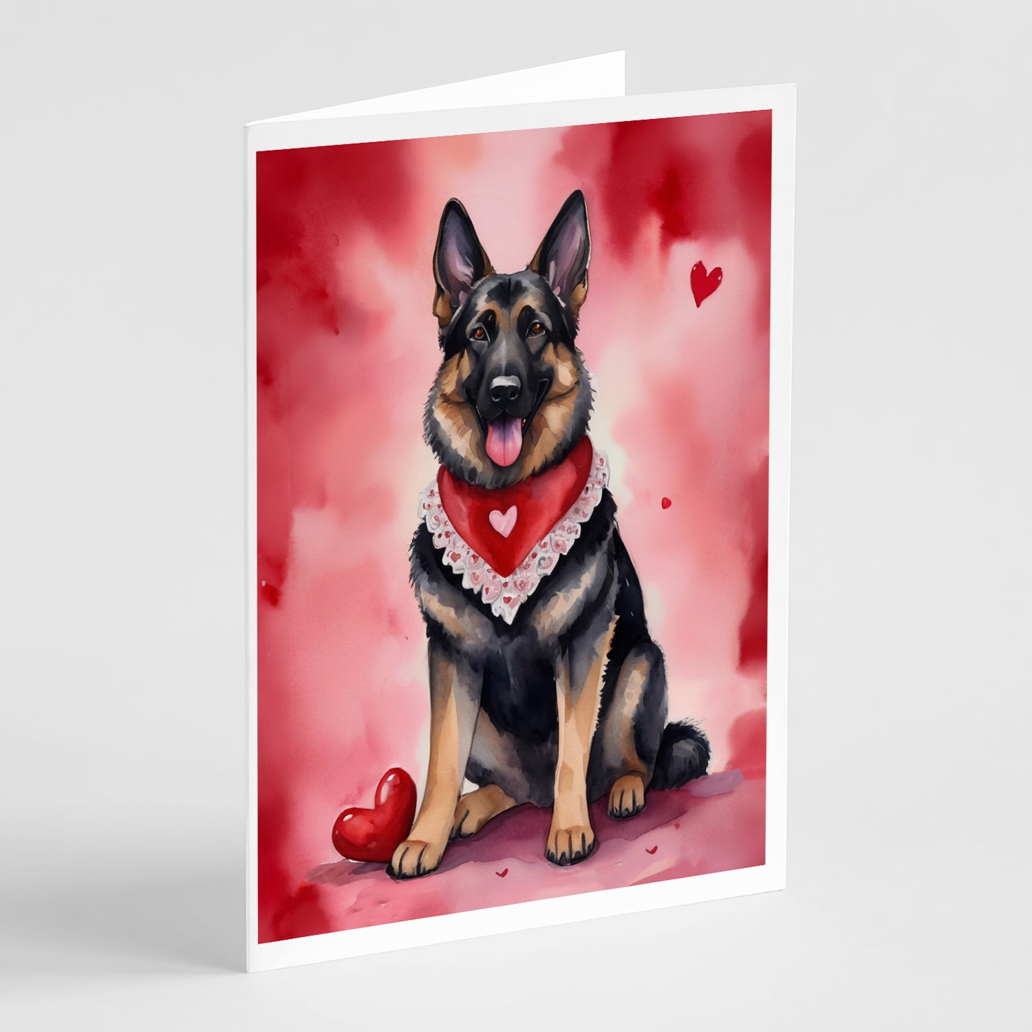 Buy this German Shepherd My Valentine Greeting Cards Pack of 8