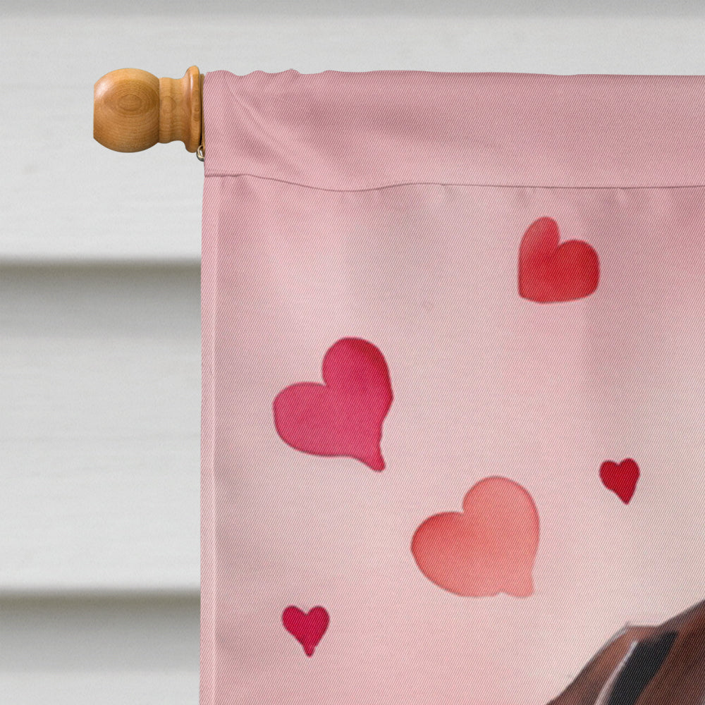 German Shorthaired Pointer My Valentine House Flag