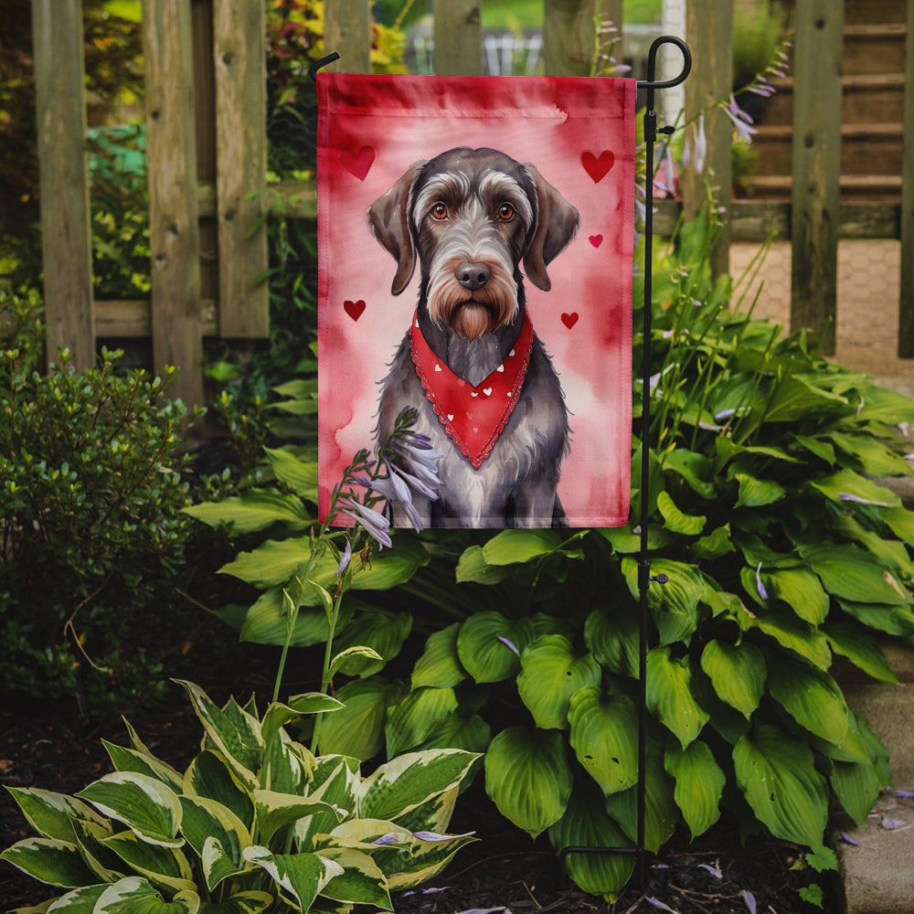 Buy this German Wirehaired Pointer My Valentine Garden Flag