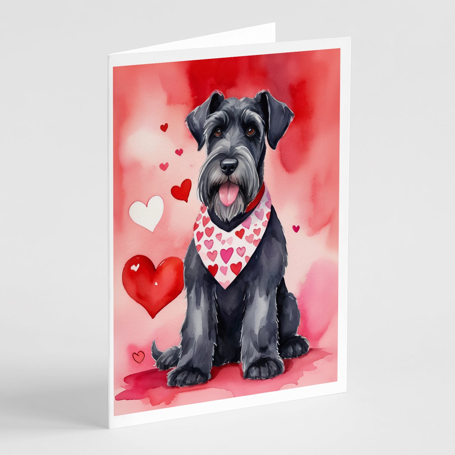 Buy this Giant Schnauzer My Valentine Greeting Cards Pack of 8