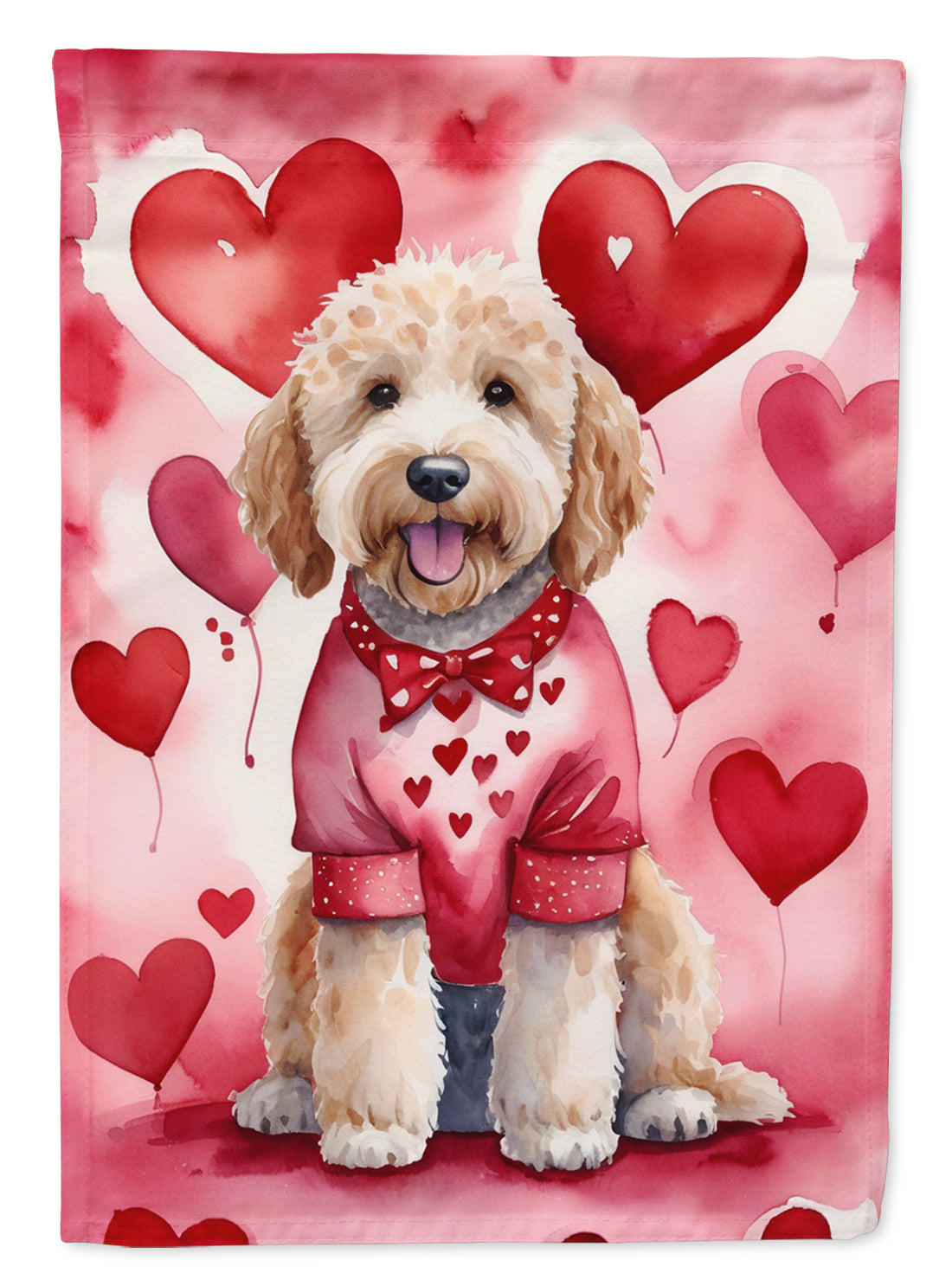 Buy this Goldendoodle My Valentine Garden Flag