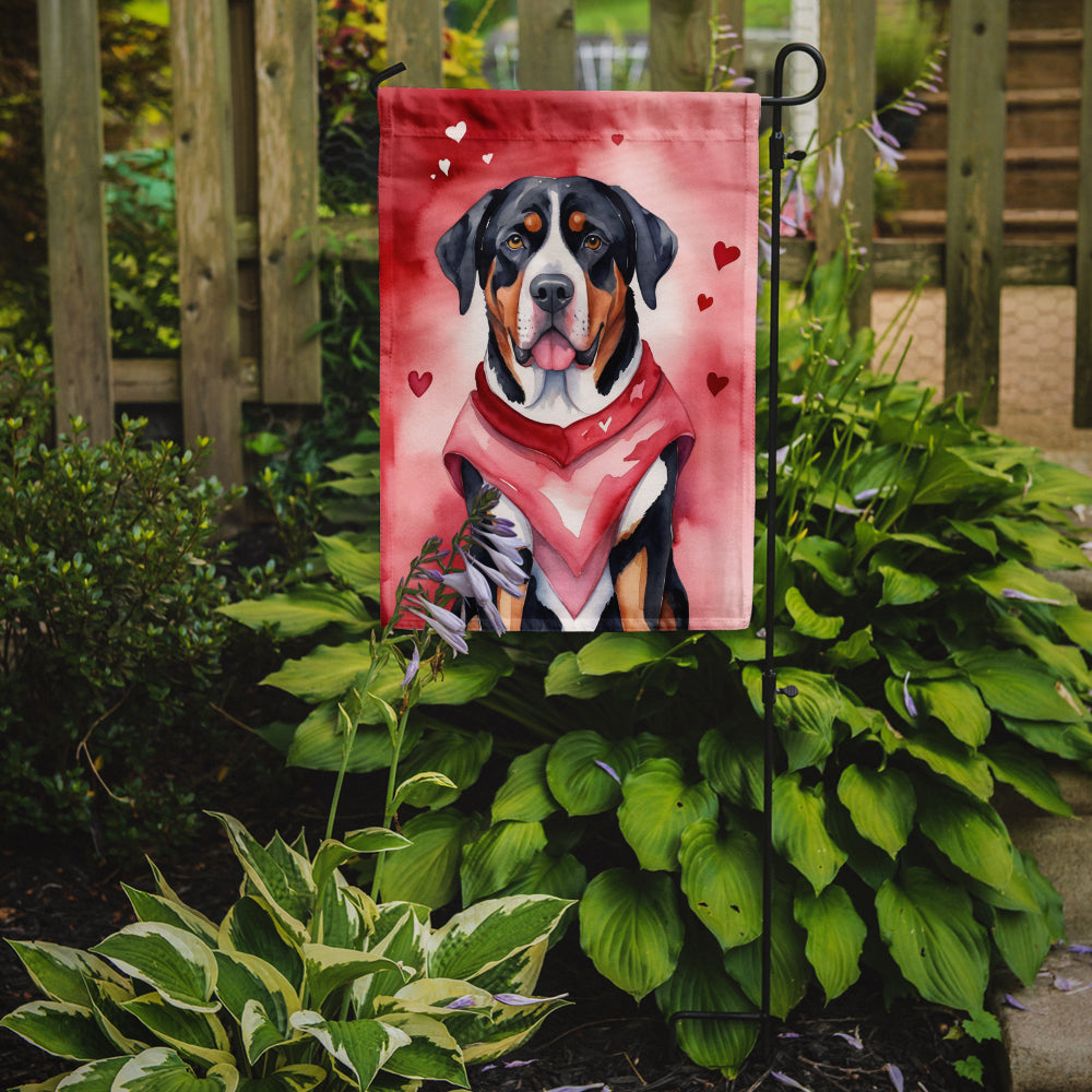 Buy this Greater Swiss Mountain Dog My Valentine Garden Flag