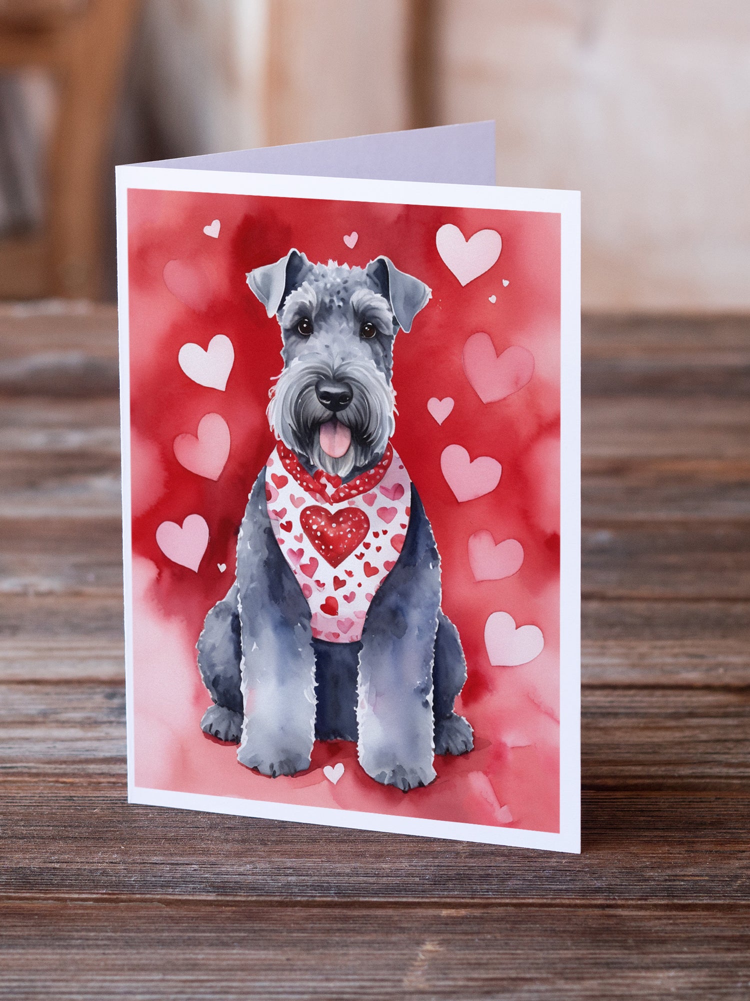 Buy this Kerry Blue Terrier My Valentine Greeting Cards Pack of 8