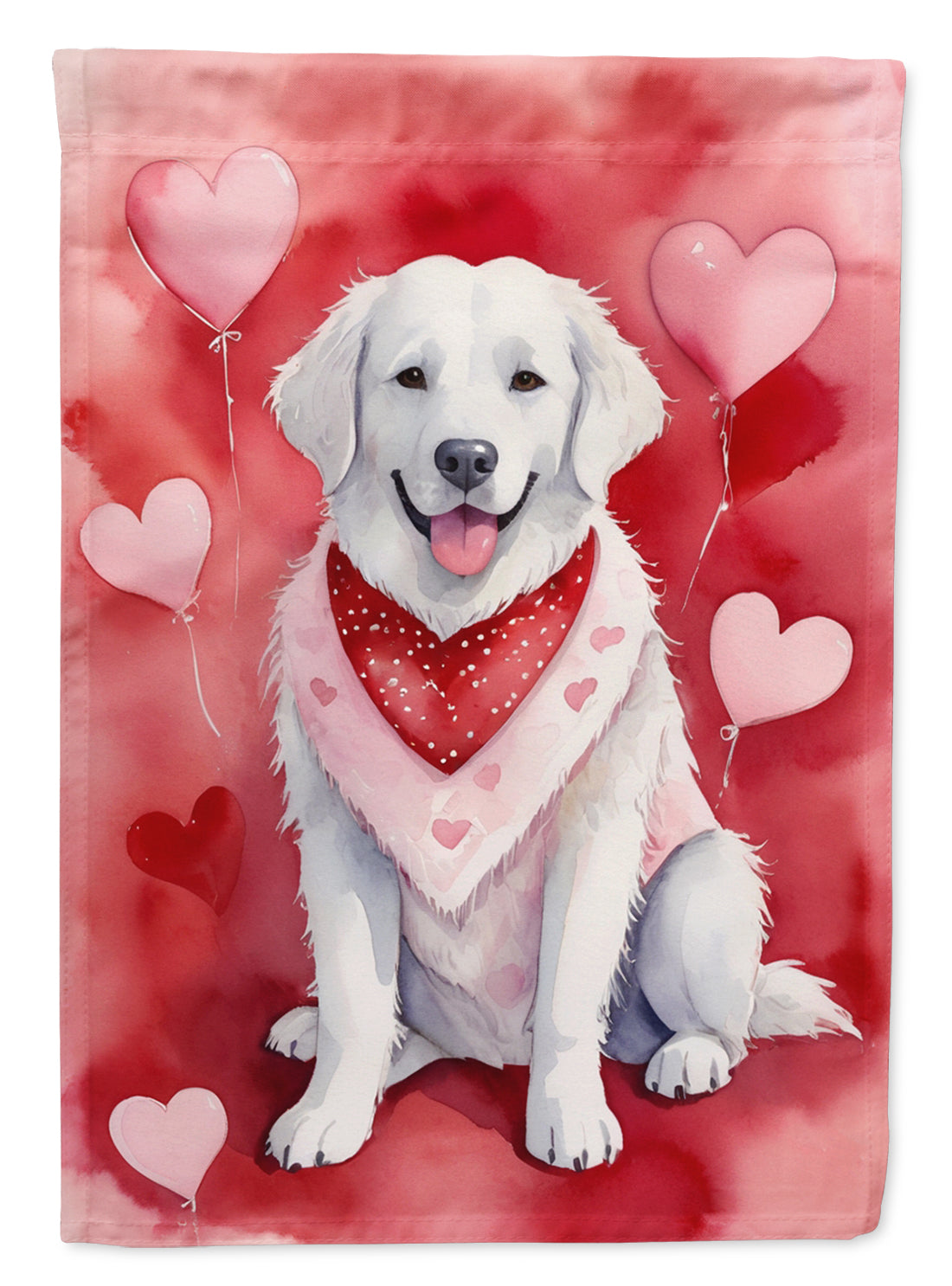 Buy this Kuvasz My Valentine House Flag